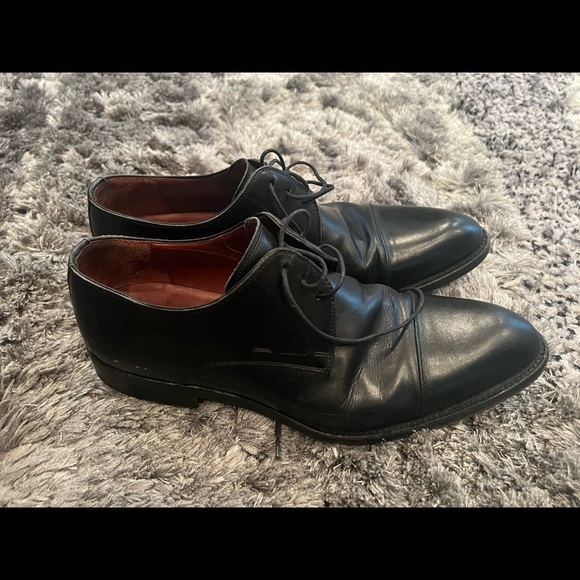 Magnanni 13758 Men\'s Oxfords Cap Toe Dress Shoes Black Leather Size 8.5 M main image 11